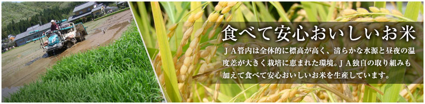 食べて安心おいしいお米